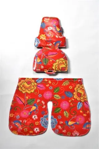 Hippe bekleding voor bobike fietstoel mini OIlily!