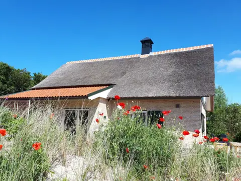 Rietgedekte villa op 5 minuten fietsen van strand nabij De Koog