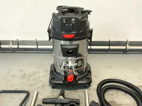 Kremer 65L Industriële stofzuiger nat/droog, geintegreerd stopcontact