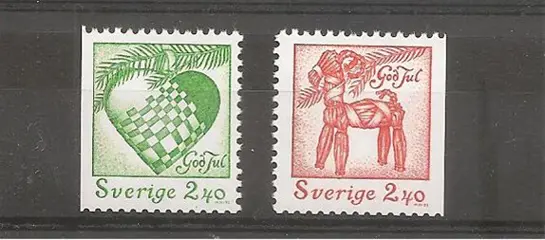 Zweden, kerstzegels