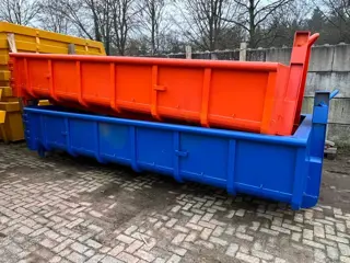 Fornhese Nieuwe afzetcontainer haakarm 500x230x80 cm blauw /oranje