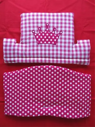 NIEUW! Tripp Trapp Stoelverkleiner Kussen Fuchsia Prinses 1