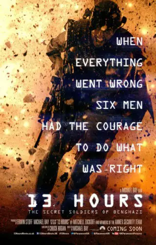 13 HOURS : The Secret Soldiers of Benghazi filmposter.