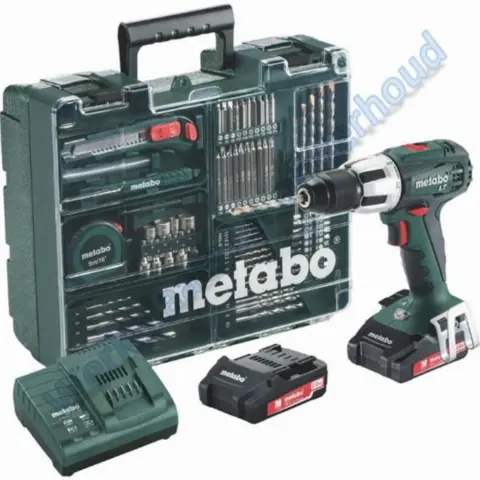Metabo accuboormachine SB18 met complete set toebehoren