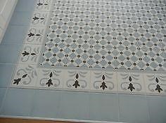 Portugese Tegels Blauw of Zwart Vlekvrij Retro Patroon Tegel