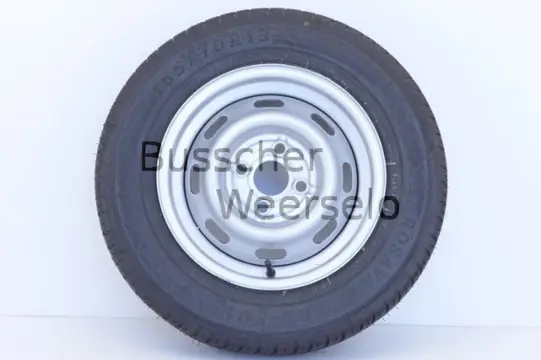 Wiel 13" Compl. 100*4 165/70 Aanhanger Voorradig