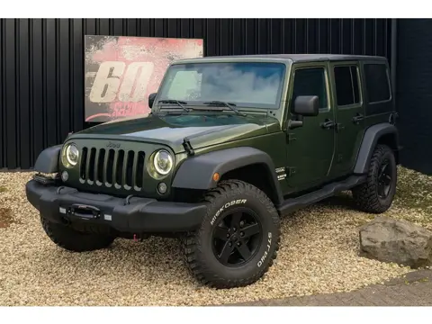 Jeep Wrangler Unlimited 3.8-GRIJS KENTEKEN LPG-