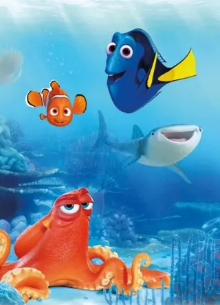 Finding Dory fotobehang L1, Finding Nemo behang kinderkamer