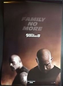 FAST &amp; FURIOUS 8( The Fate of the Furious ) filmposter.