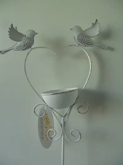 STEKER VOGEL, HART MET BAKJE 67 cm Nieuw