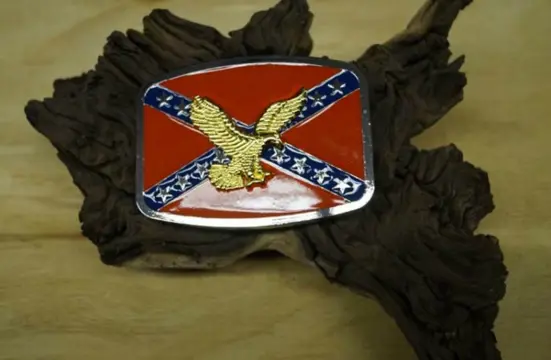 Buckle / gesp " Rebel vlag met adelaar "