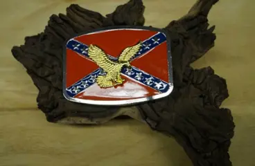 Buckle / gesp " Rebel vlag met adelaar "