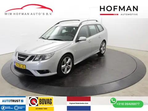 Saab 9-3 Sport Estate 2.8 T V6 Aero XWD 281PK Youngtimer NL Auto Leer Navi Stoelverw Cruise Trekh