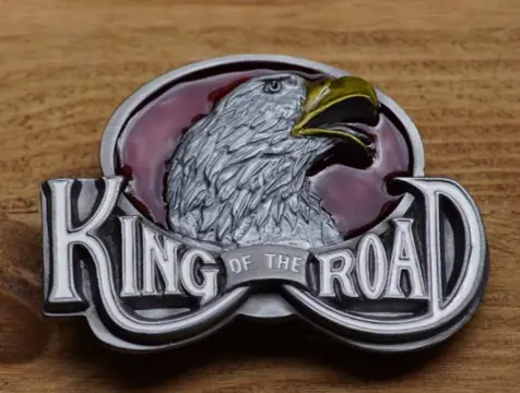 Riem gesp " King of the Roal " Adelaarshoofd