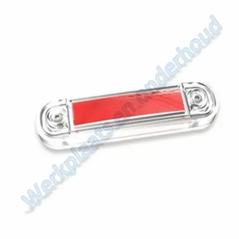 Zij/toplamp rood LED 12/24V