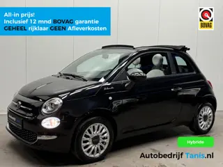 Fiat 500C 1.0 Hybrid Dolcevita AIRCO/ECC-NAVI by CARPLAY-LMV-LEDER-PDC-CRUISE CONTROL