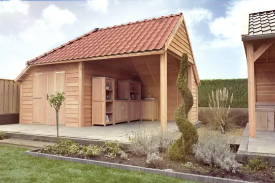 Douglasvison Wolfskap kapschuur exclusief met dubbele deur(4