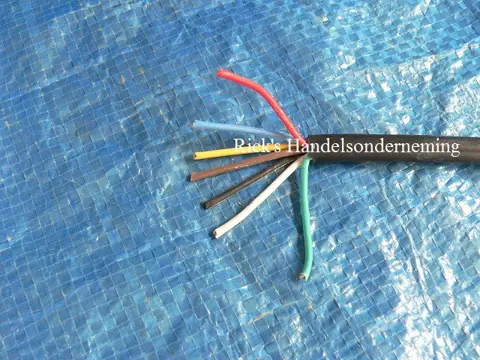Verlichtingkabel 7 x 1.00 qmm aderig, prijs per meter