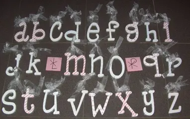 HIPPE LOSSE HOUTEN LETTERS ALFABET 154 stuks Appletree NIEUW