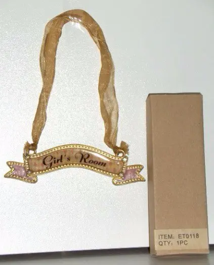 TEKSTPLAATJE MET GIRL’S ROOM 120 stuks Appletree NIEUW