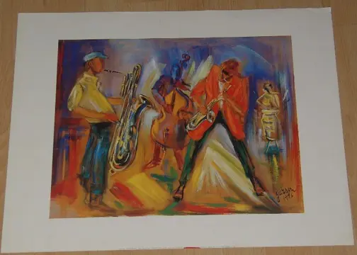 POSTER 50X40 CM MUZIEK DIVERSEN NIEUW