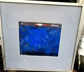 Wil van leeuwen '' raphsody in blue '' mix media