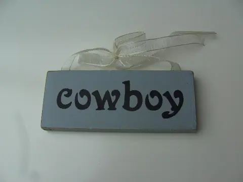 COWBOY OPHANG PLAATJE NIEUW