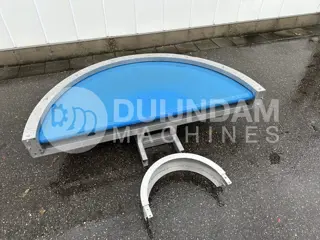 QJ Producties bochtband 180 graden, roestvrij staal 50 cm