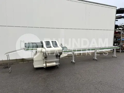 Waldyssa Fabri Automac PIU 55 strechfolie verpakkingsmachine met 4 meter transportband