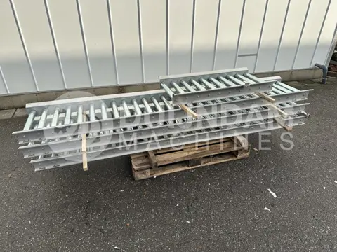 Rollenbaan roestvrij staal 910 x 40 cm