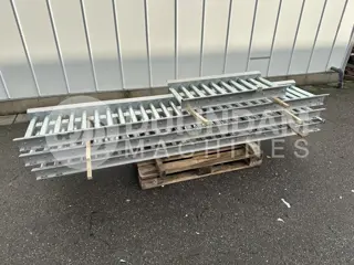 Rollenbaan roestvrij staal 910 x 40 cm