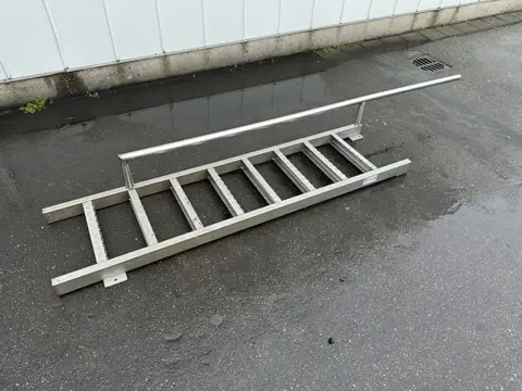 RVS trap/ladder met leuning