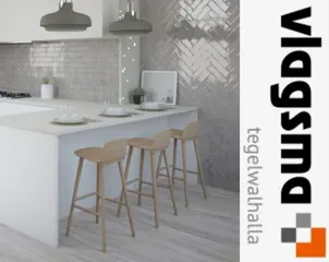 Grijze Wandtegels Handvorm Rustiek Met Vleugje Roest Kleur