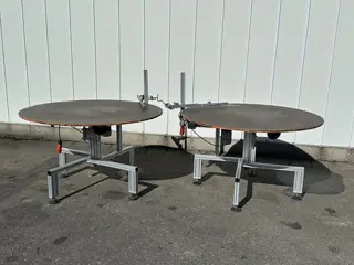 Viscon draaitafel met houten bovenkant 150 cm