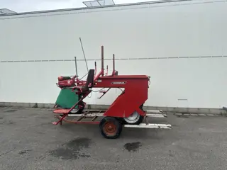 Miedema aardappel selectiewagen met transporttrailer