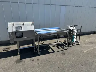 Kronen GS10 snijmachine Met snijtafel van roestvrij staal