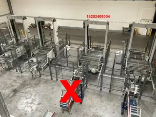 Sorma PAL 108D palletiseerder met kettingtransporteur