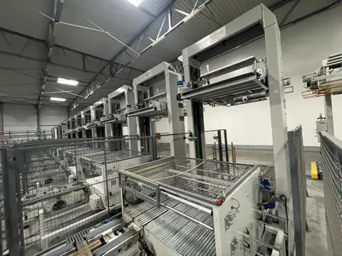 Sorma PAL 108D palletiseerder met kettingtransporteur