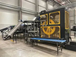 Tarend RCD roterende dozenlediger voor fruit in dozen van 40 - 60 cm breed compleet met rolleninspec