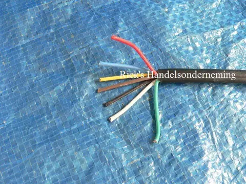 Verlichtingskabel, aanhangwagenkabel, kabel