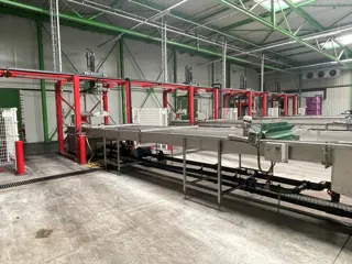 Stas waterlediger portaal voor appels met droger