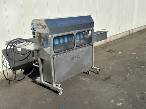 Hepro HSM 180 asperge was- en snijmachine voor asperges