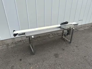 Transportband 265 x 19 cm met roestvrijstalen frame