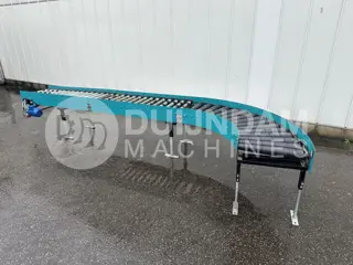 Berg rollenbaan aangedreven 380 Volt met bocht