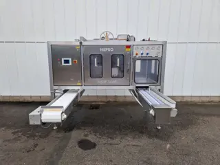 Hepro HSM-3000 schilmachine verticaal, voor asperges