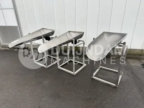 RVS kantel trechter voor produkten vullen in zakken