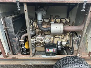 Pompset DAF dieselmotor, Rovatti waterpomp met Elcos beveiligingscomputer