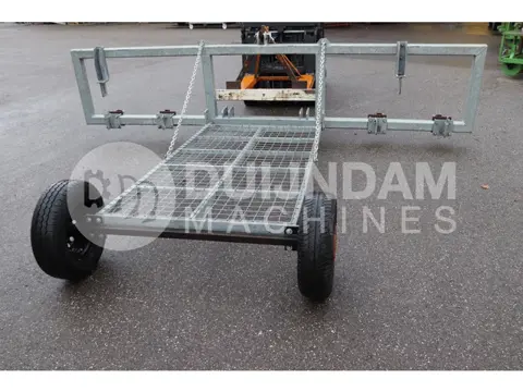 Basrijs Halmec gegalvaniseerd frame voor 2 plantmachines, met wielen