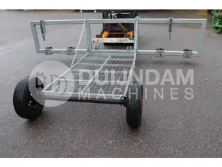Basrijs Halmec gegalvaniseerd frame voor 2 plantmachines, met wielen