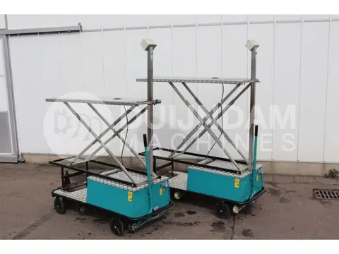 Berg electro buisrailwagen met mechanische schaar, 55 cm spoor